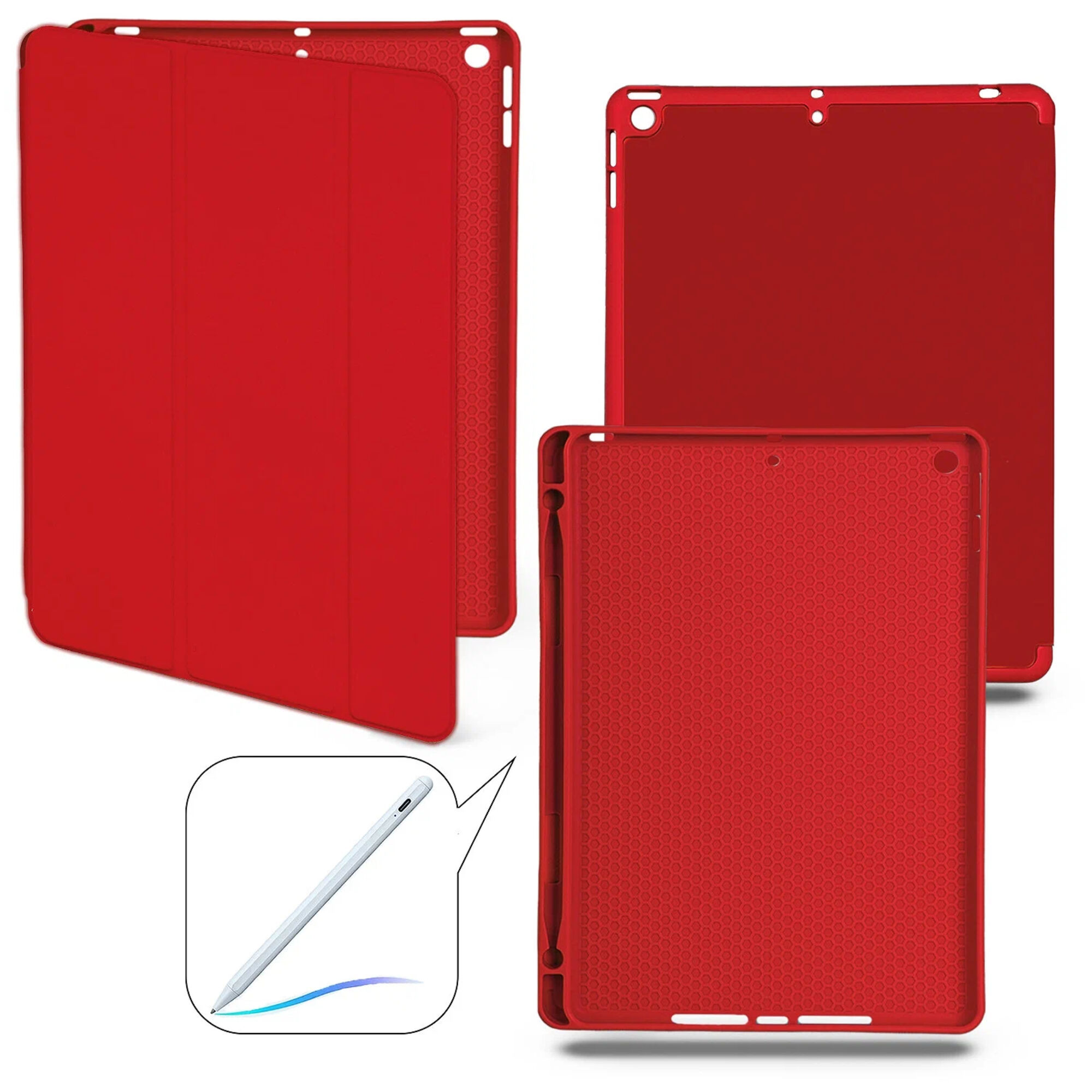 Чехол книжка Smart Case для iPad 10.9 Красный с отделением для Pencil