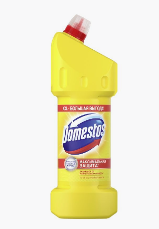 Чистящее средство с антибактериальным эффектом 1,5л, "Доместос" густой Лимонная свежесть