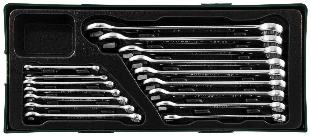 Набор ключей гаечных комбинированных в ложементе, 6-24 мм, 16 предметов W26116SP Jonnesway W26116SP Набор ключей гаечных