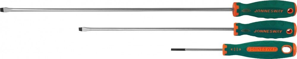 Отвертка стержневая шлицевая ANTI-SLIP GRIP, SL10.0х250 мм D71S10250 Jonnesway D71S10250 Отвертка стержневая шлицевая AN