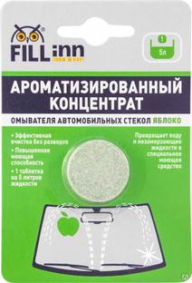 Ароматизированный концентрат стеклоомывателя в таблетке (яблоко), 1 шт. FL109 FILL inn FL109 Ароматизированный концентра 