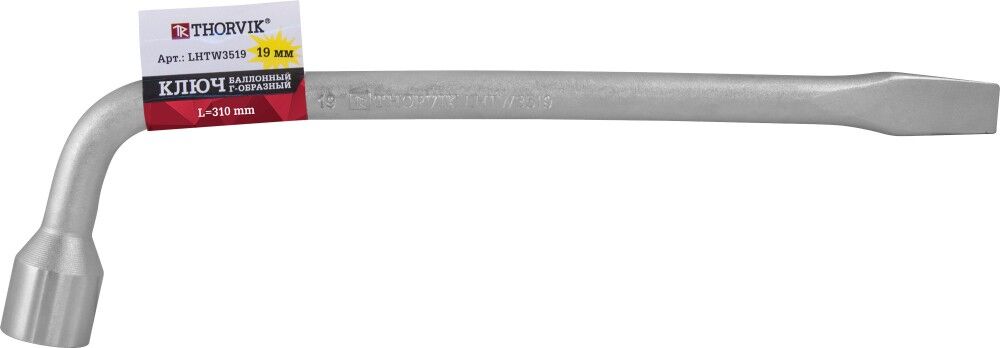 Ключ баллонный Г-образный, 19 мм, 310 мм LHTW3519 Thorvik LHTW3519 Ключ баллонный Г-образный, 19 мм, 310 мм