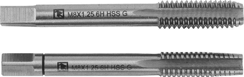 Набор метчиков T-COMBO двухпроходных ручных универсальных М12х1.25, HSS-G, 2 шт. MT12125S2 Thorvik MT12125S2 Набор метчи