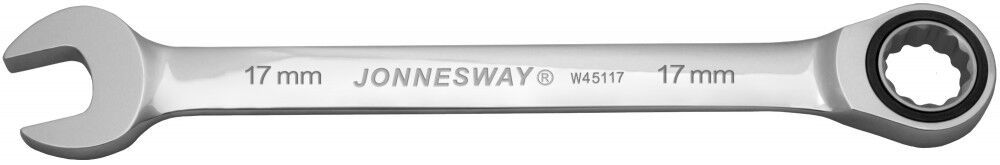 Ключ гаечный комбинированный трещоточный, 17 мм W45117 Jonnesway W45117 Ключ гаечный комбинированный трещоточный, 17 мм