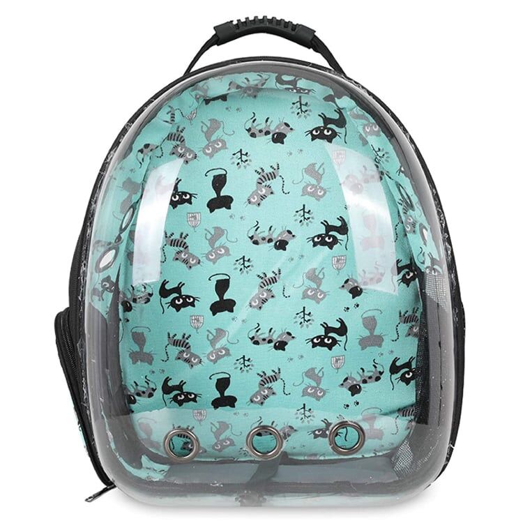 Рюкзак-переноска для животных с панорамным видом, с рисунком