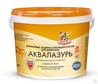 Деревозащитное средство "FARBITEX ПРОФИ" Аквалазурь рябина (12) 0,9 кг #1
