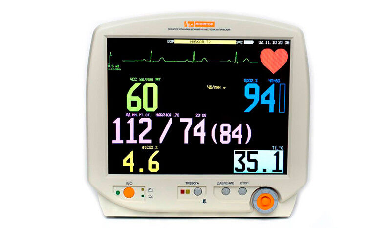Монитор реанимационный и анестезиологический МИТАР 01-"Р-Д" с цветным сенсорным экраном 10,4 (К601000)