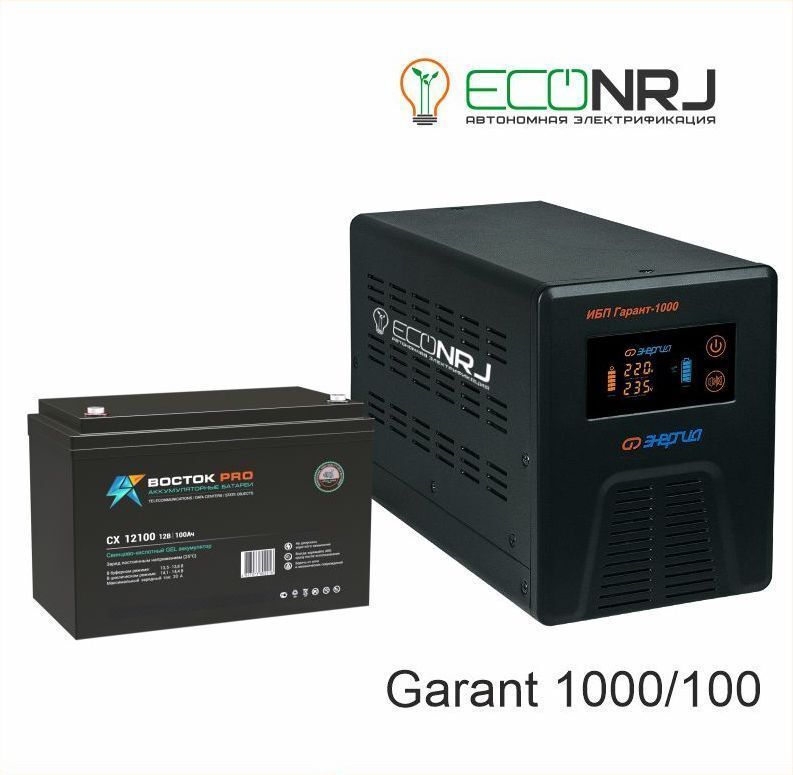 Источник бесперебойного питания Энергия Гарант-1000 + Восток Pro CX12100
