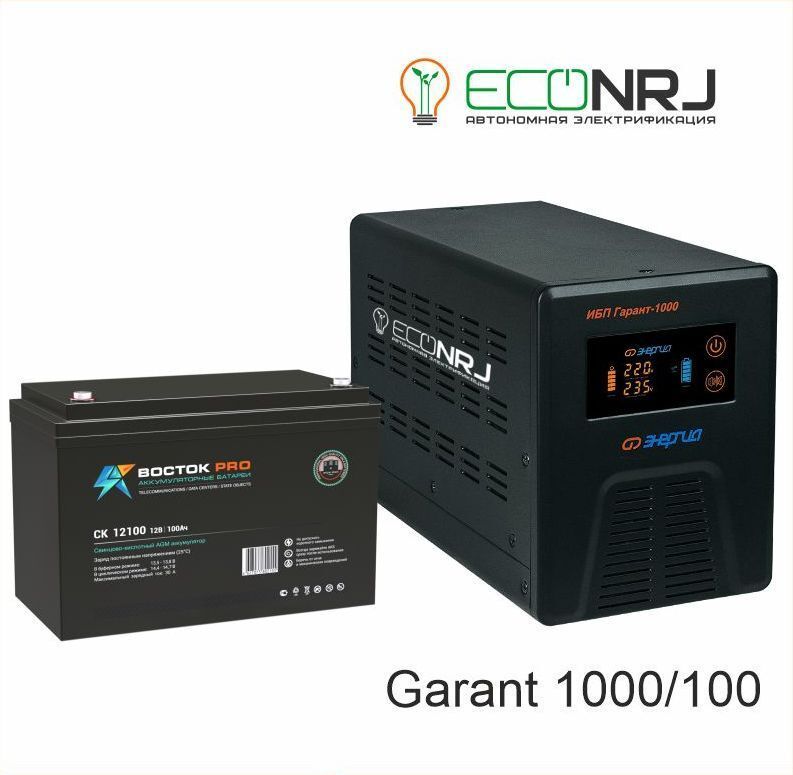 Источник бесперебойного питания Энергия Гарант-1000 + Восток Pro CK12100