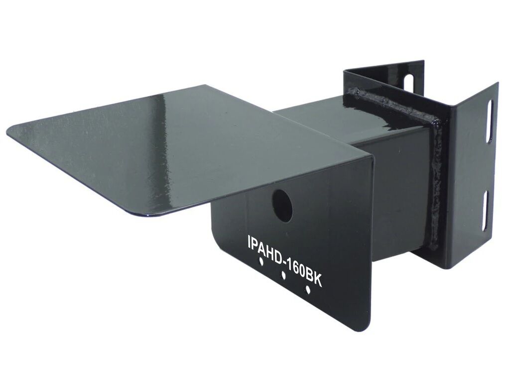 Кронштейн "IPAHD-160BK" чёрный, гермокоробка с козырьком для видеокамеры и прожектора на столб