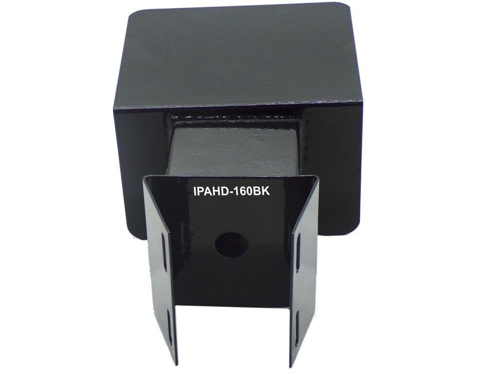 Кронштейн "IPAHD-160BK" чёрный, гермокоробка с козырьком для видеокамеры и прожектора на столб 2