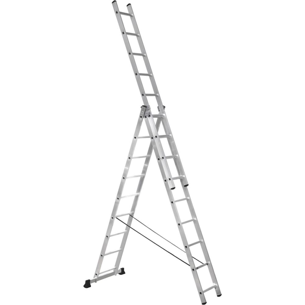 Алюминиевая трехсекционная лестница-стремянка 920309 SevenBerg