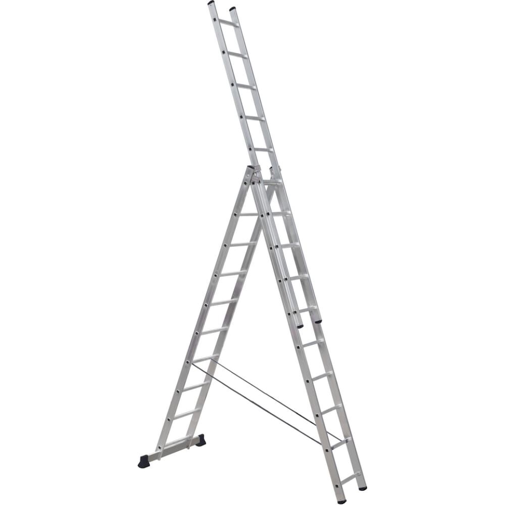 Алюминиевая трехсекционная лестница-стремянка 920310 SevenBerg