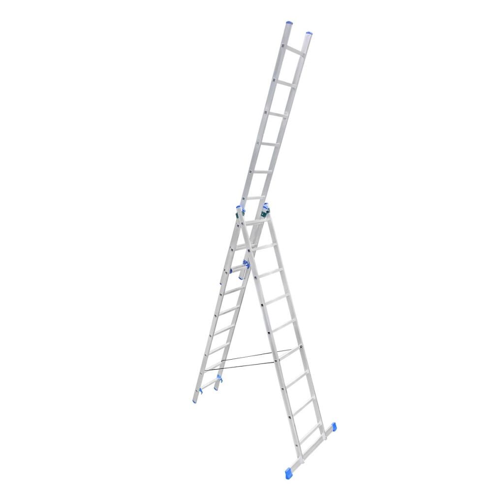 Трехсекционная алюминиевая лестница LS309 LadderBel