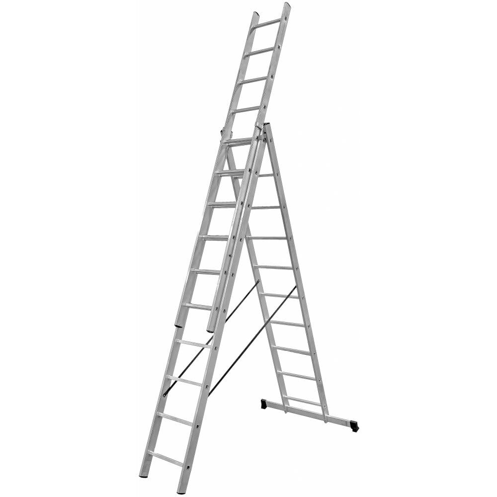 Трехсекционная лестница L-03 Gigant, размер 16х264х46