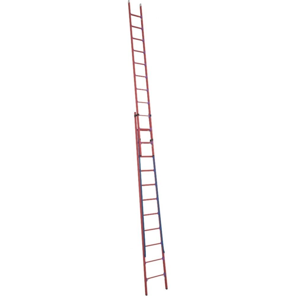 Универсальная двухсекционная диэлектрическая лестница-стремянка Антиток ССД-У