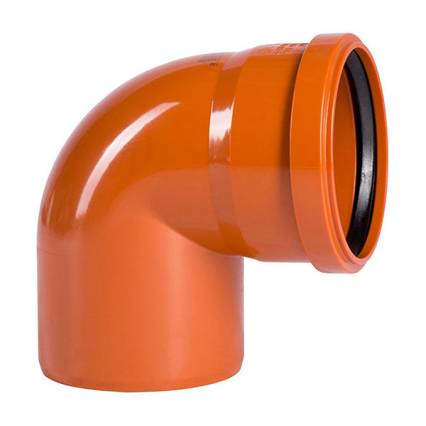 Отвод оранжевый 90 SN16 для гофрированных труб 630 мм