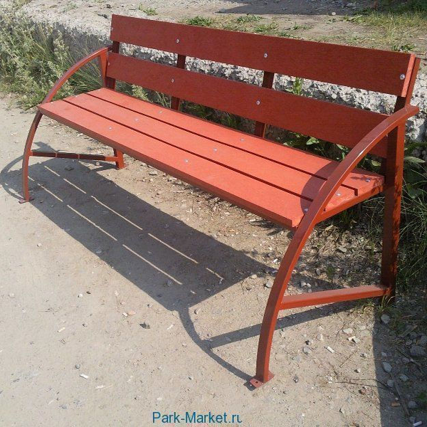 Парковая скамейка с полимером 1,5 метра 1