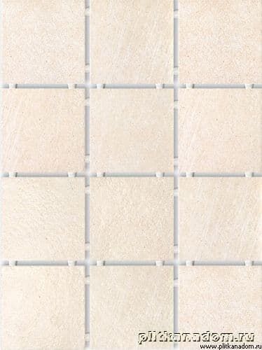 Керамическая плитка Керамин Караоке беж 1221 полотно 30х40 (9,9х9,9)