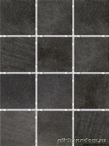 Керамическая плитка Керамин Караоке черный 1222T полотно 30х40 (9,9х9,9)