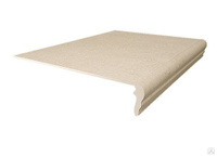 Керамическая плитка Керамин Керама Марацци Аллея Ступень фронтальная бежевая светлая 30х30