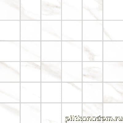 Керамическая плитка Керамин Vitra Marmori K945619LPR Калакатта Белый Мозаика 30x30 (5х5)