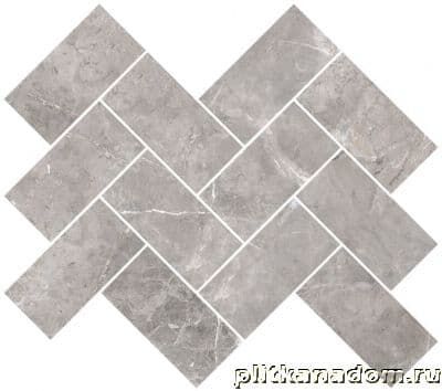 Керамическая плитка Керамин Vitra Marmori K946571LPR Мозаика Шеврон Греж холодный 31,5х28 (5х10)