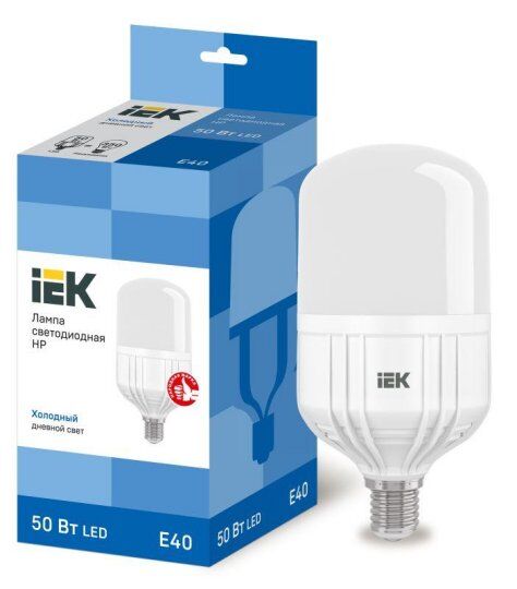 Лампы светодиодные IEK Лампа светодиодная HP 50Вт 230В 6500К E40