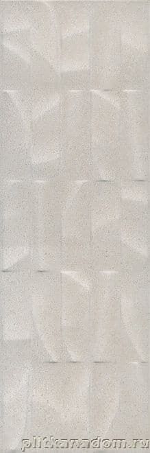 Керамическая плитка Керамин Kerama Marazzi Безана 12151 Настенная плитка серый светлый структура обрезной 25х75