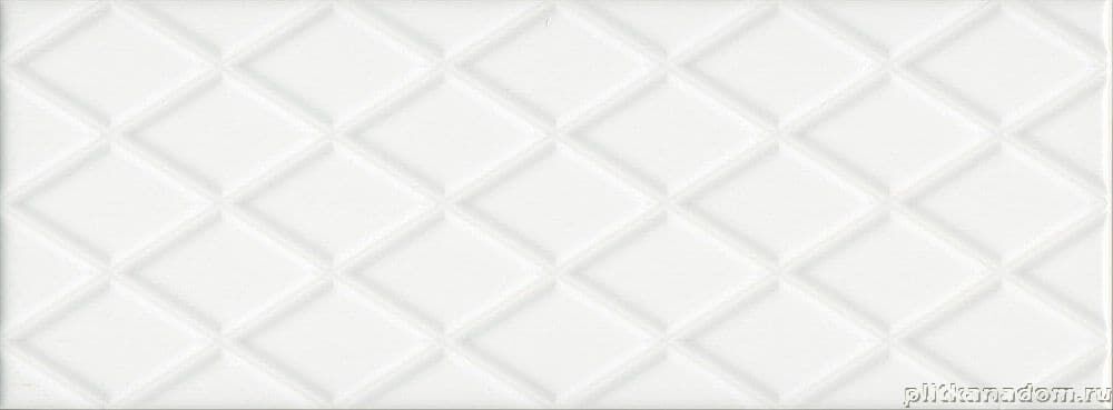 Керамическая плитка Керамин Kerama Marazzi Спига 15142 Настенная плитка белый структура 15х40
