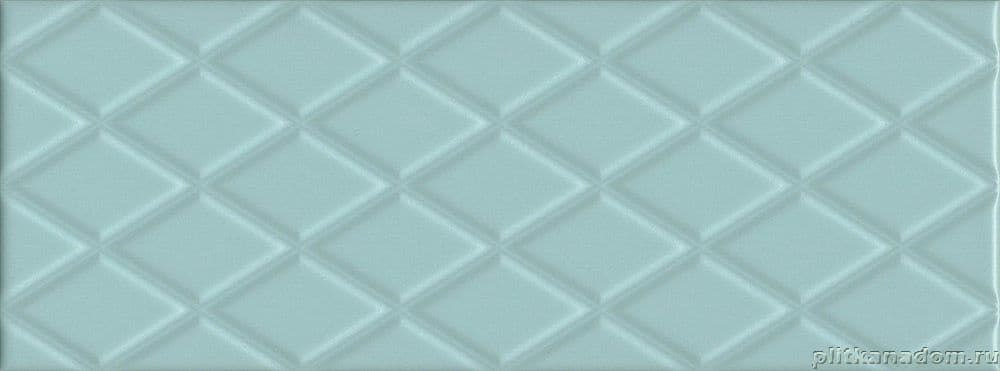 Керамическая плитка Керамин Kerama Marazzi Спига 15140 Настенная плитка голубой структура 15х40