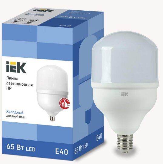 Лампы светодиодные IEK Лампа светодиодная HP 65Вт 230В 6500К E40
