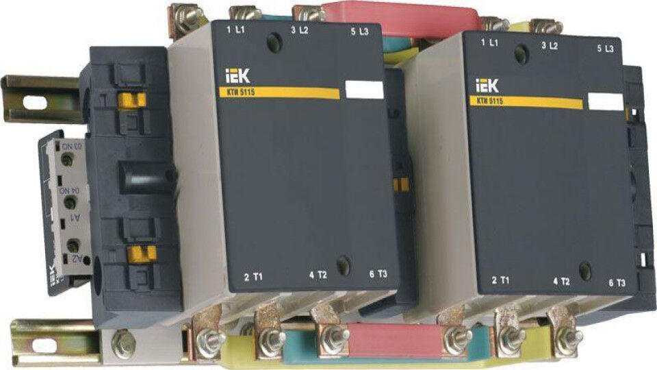 Контакторы, пускатель магнитный IEK Контактор КТИ-51503 реверс 150А 230В/АС3
