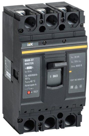 Выключатель автоматический силовой IEK Выключатель автоматический 3п 400А 35кА ВА88-37 MASTER
