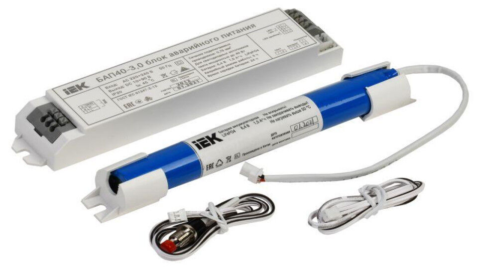 Аварийное освещение и световые указатели IEK Блок аварийного питания БАП40-3.0 для LED