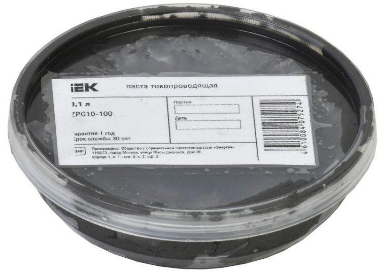 Термоусаживаемые и изоляционные материалы IEK Паста токопроводящая 0.1л