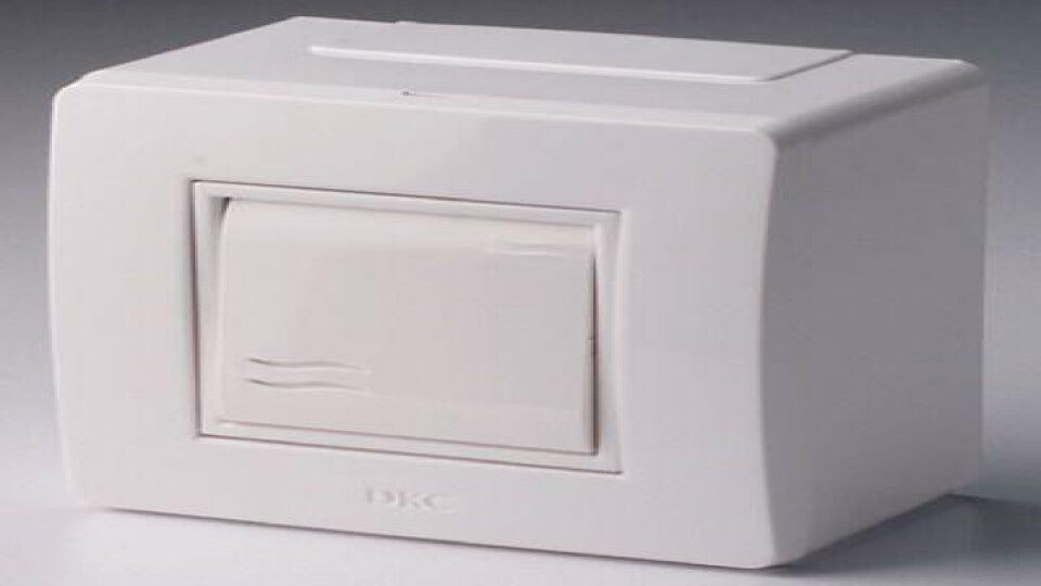 Выключатели, переключатели, диммеры DKC Коробка с выключателем 1-кл. 2мод. ОП Brava 10А IP20 PDD-N60 бел.