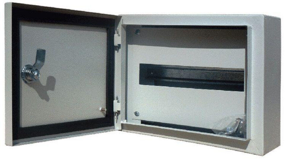 Корпуса щитов и шкафов DEKraft Корпус навесной ЩРН-12 250х300х120 12мод. IP54 метал.