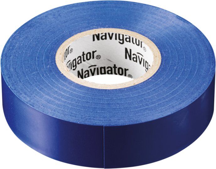 Термоусаживаемые и изоляционные материалы Navigator Изолента ПВХ 15мм (рул.20м) син. NIT-B15-20/B Navigator