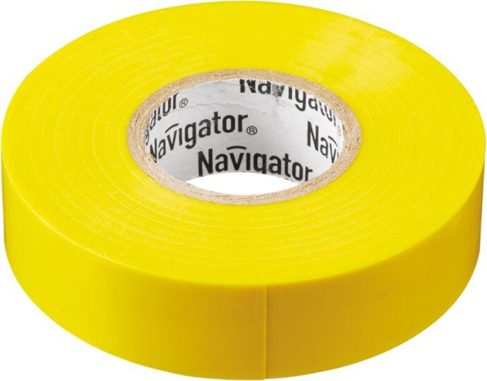 Термоусаживаемые и изоляционные материалы Navigator Изолента ПВХ 15мм (рул.20м) желт. NIT-B15-20/Y Navigator