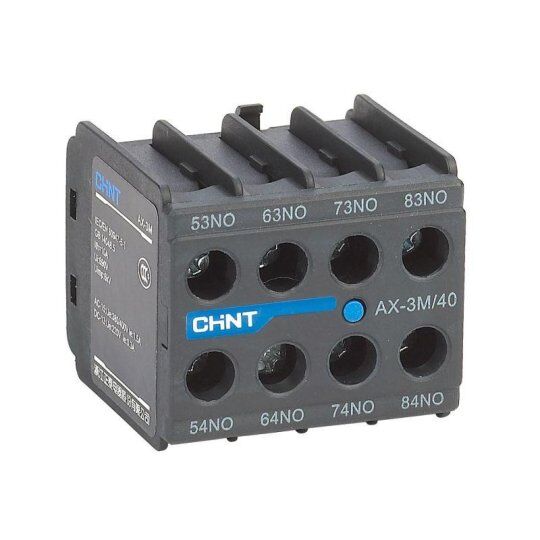 Контакторы, пускатель магнитный CHINT Приставка доп. контакты AX-3M/02 к контактору NXC-06M~12M