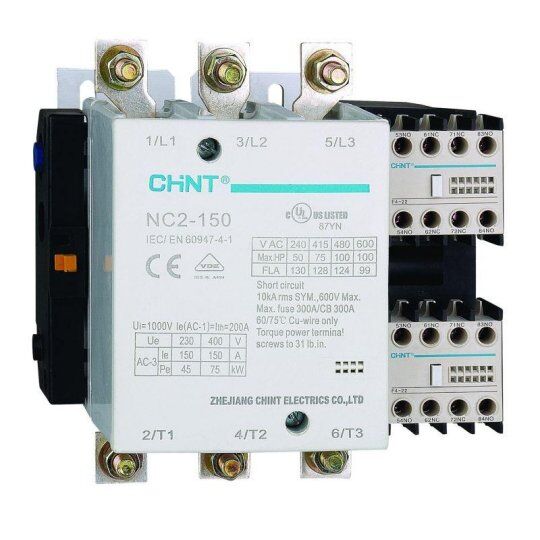 Контакторы, пускатель магнитный CHINT Контактор NC2-150 150А 220-240В/АС3 50Гц (R)