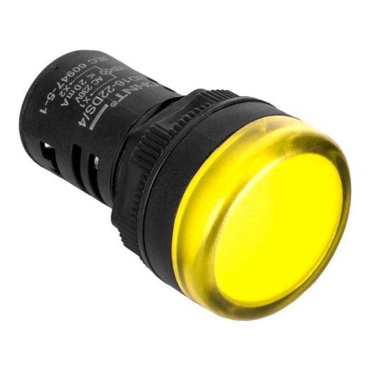 Сигнальные лампы и зуммеры CHINT Индикатор ND16-22DS/4 желт. AC 230В (R)