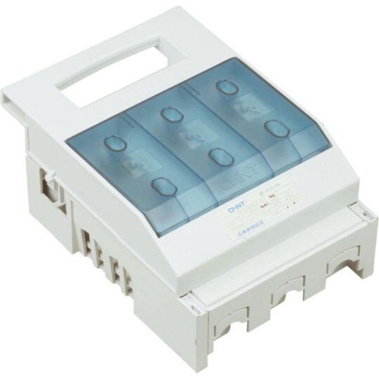Выключатели нагрузки (рубильники) CHINT Выключатель-разъединитель 3п 100А откидной с вспомогательными контактами NHR17