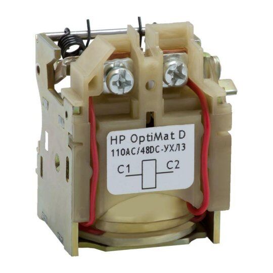 Выключатель автоматический силовой КЭАЗ Расцепитель независимый OptiMat D 24DC/48AC УХЛ3