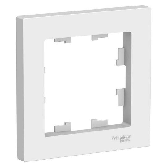 Рамки, декоративные элементы, основания для ЭУИ Systeme Electric Рамка 1-м AtlasDesign бел. SE