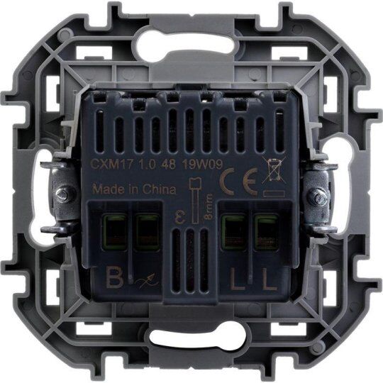 Выключатели, переключатели, диммеры Inspiria(группа Legrand) Механизм светорегулятора поворотного Inspiria 300Вт без ней