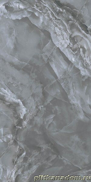 Керамическая плитка Керамин Kutahya Marea Dark Grey Rectified Parlak Nano Серый Полированный Ректифицированный Керамогра