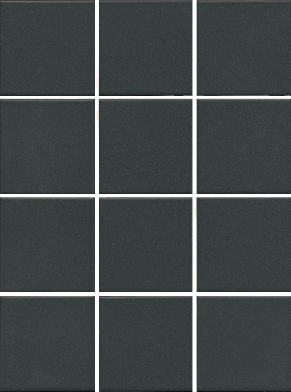Керамическая плитка Керамин Kerama Marazzi Агуста 1333 Черный Натуральный Керамогранит 9,8х9,8 из 12 частей 9,8x9,8x7