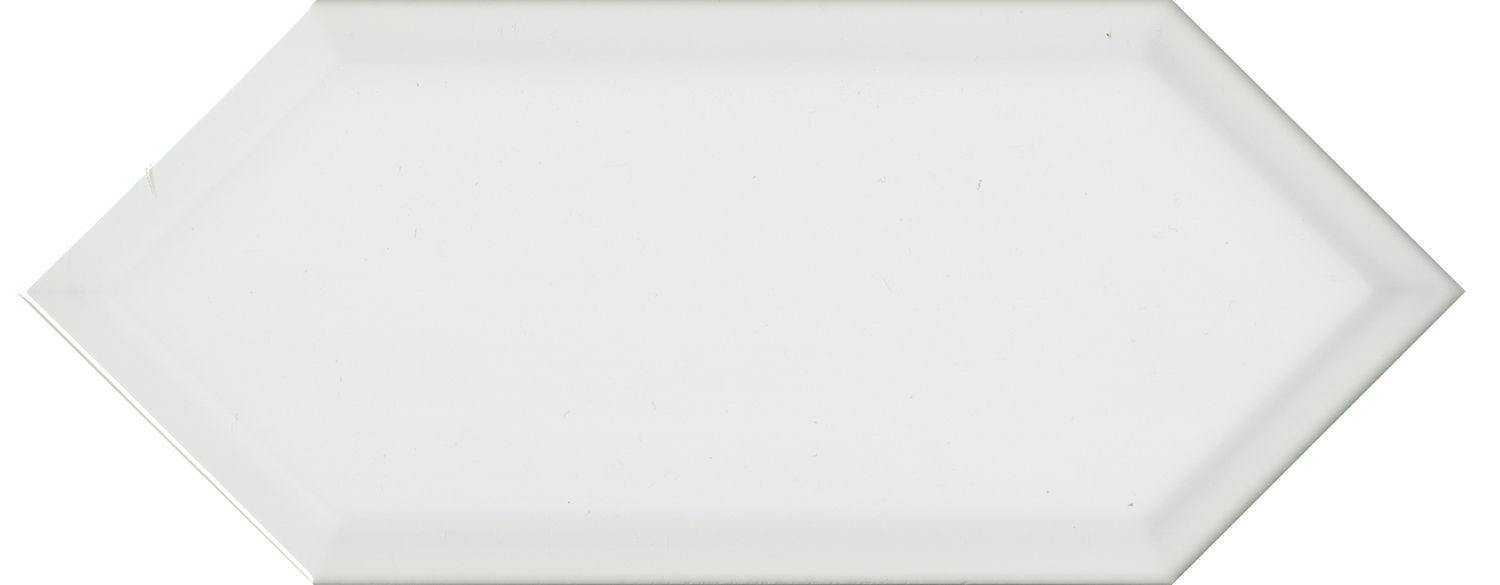 Керамическая плитка Керамин Kerama Marazzi Алмаш 35018 Грань Белый Глянцевый Настенная плитка 14х34 14x34x9,2